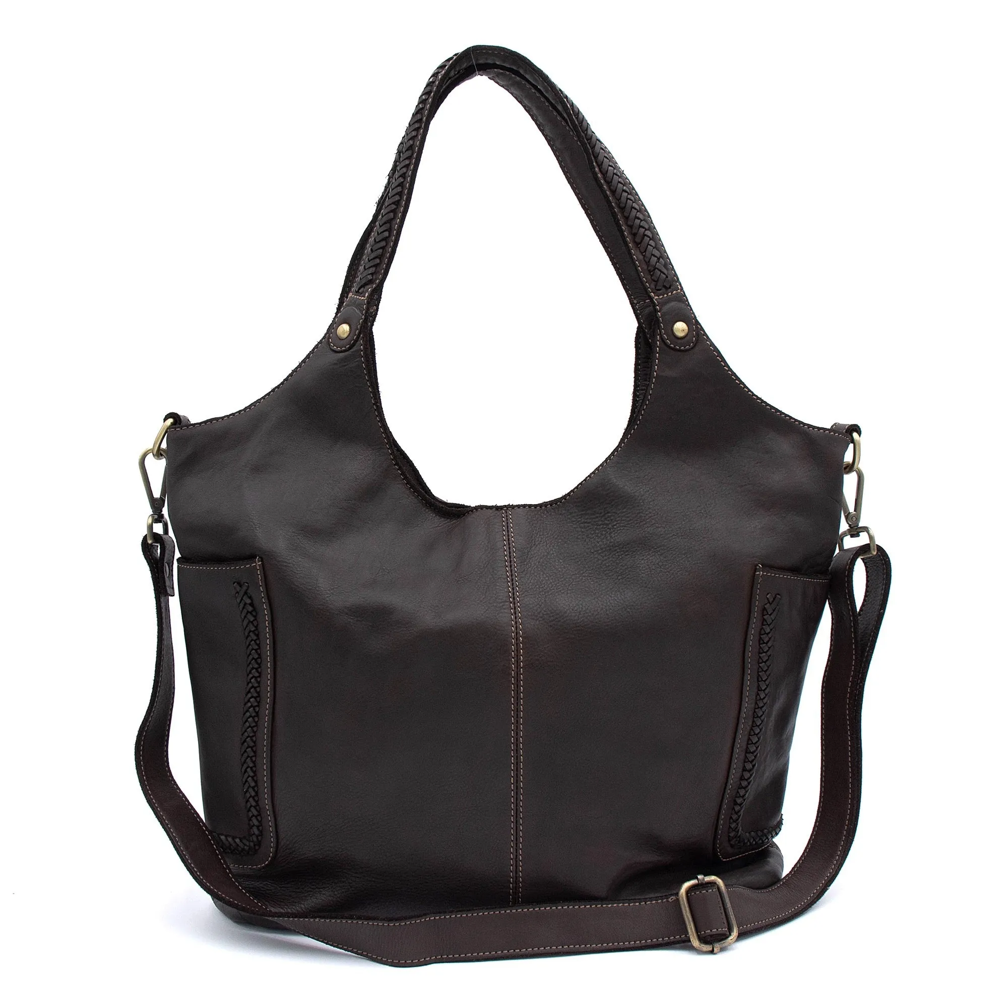 Julia Slouchy Tote in Chocolate Eco-Friendly Shopper Eco conscious