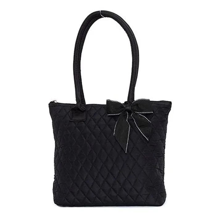 QS301 Quilted Solid Small Tote Portable Storage