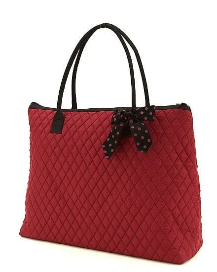 QSD2705 Quilted Solid Large Tote Travel Daily