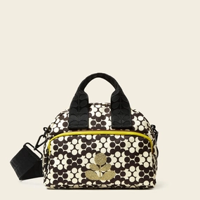 Radial Handbag - Puzzle Flower Porcini Fashion Practicality