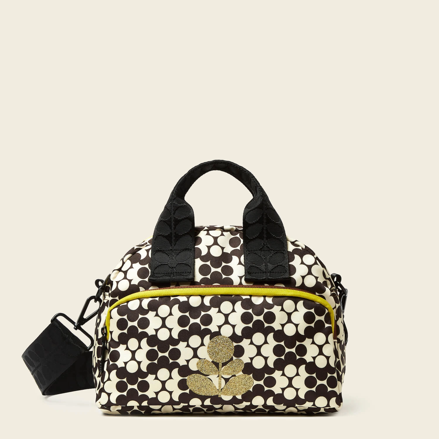 Radial Handbag - Puzzle Flower Porcini Fashion Practicality