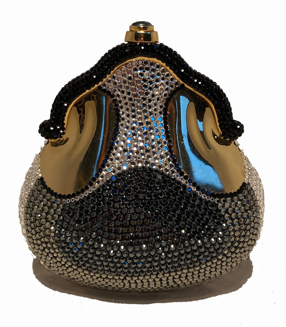 Rare Vintage Judith Leiber Crystal Chantelaine Minaudiere Production Sample Elegant Quality Event Ready