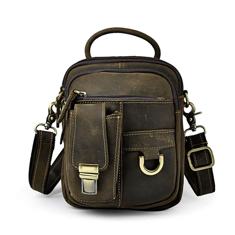 Vintage Leather Belt Pouches for Men Waist Bag BELT BAG Shoulder Bag For Men Elegant Edge Luxury Function