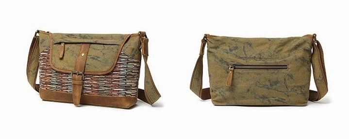 Everyday Durability Mens Canvas Rustic Side Bag Messenger Bag Camera Courier Bag Shoulder Bag for Men