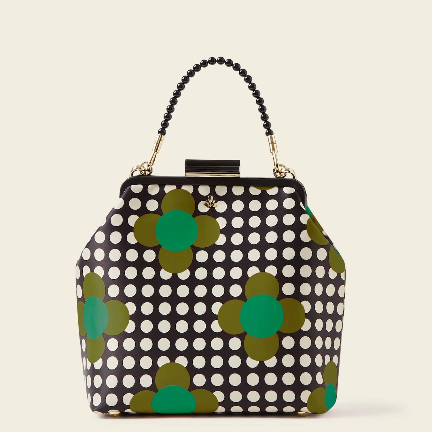 Sporty Vibe Lightweight Design Jenny D Handbag - Jewel Flower Polka Dot