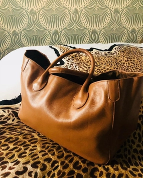 Large Classic Genuine Leather Tote Bag, Minimalist Leather Designer Bag, Lady Fashion Bag Brown, Leather Weekend Bag, Carry Out Bag Brown Casual Style