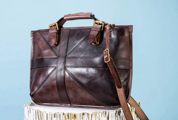 Handmade Handbag Briefcase Purse Leather Crossbody Bag Purse Shoulder Bag for Women Portable Organizer Timeless Handbag