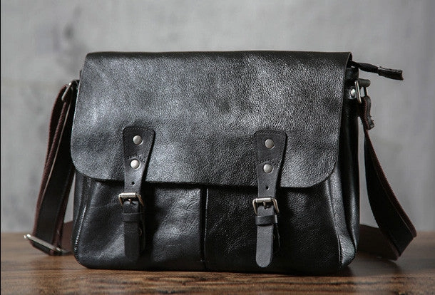 Urban Lifestyle Travel Organizer Leather cool men messenger bag vintage shoulder school bags for men