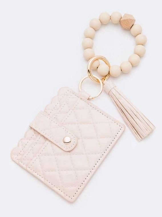 Urban Minimal Classic everyday pouch BB139X181 Jessica Quilted Beaded Keychain Bracelet Wallet