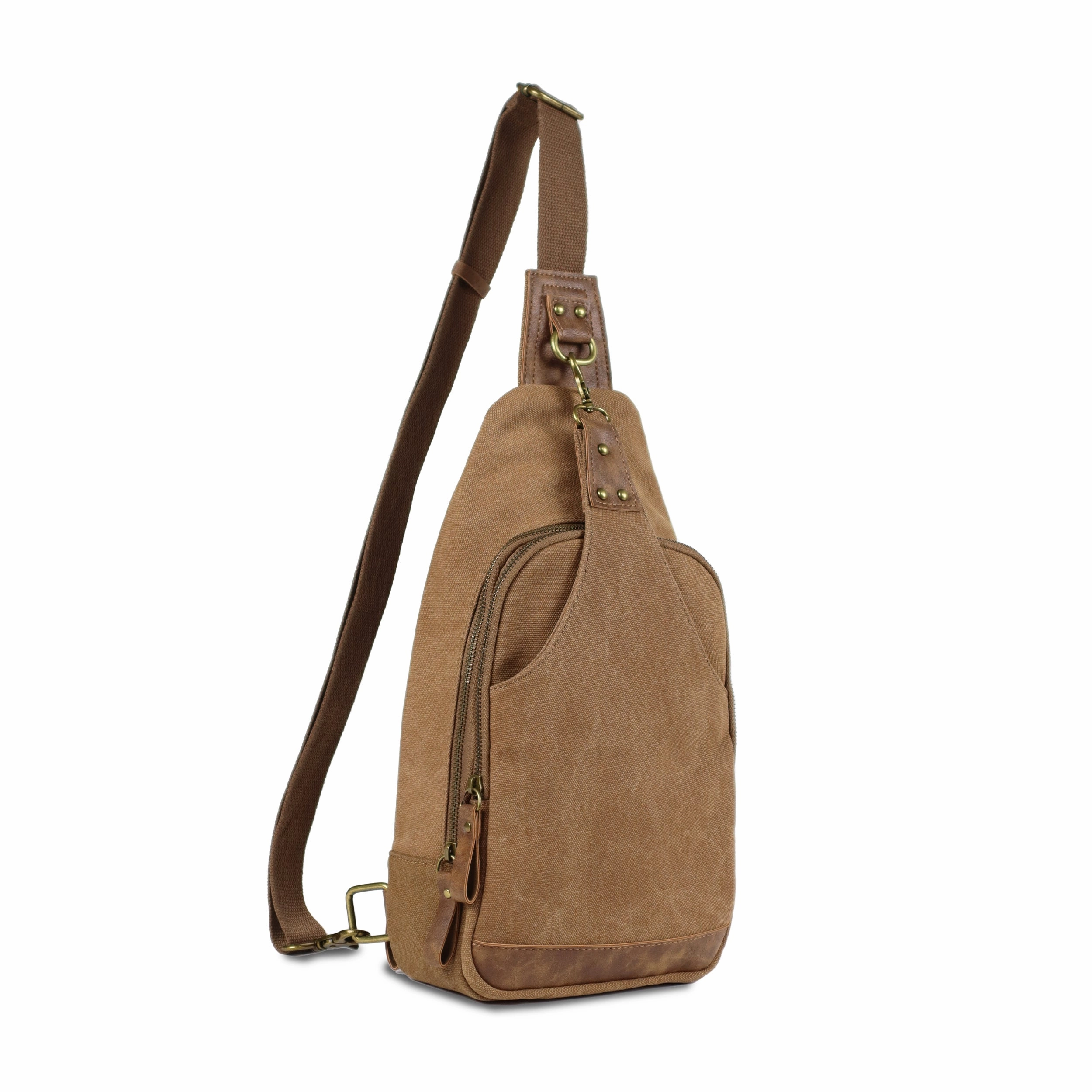 Glacier Unisex Canvas Sling Shoulder Concealed Backpack Multi-Use Design