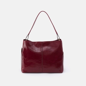 Seneca Shoulder Bag in Polished Leather - Saddleberry Outdoor Travel Utility