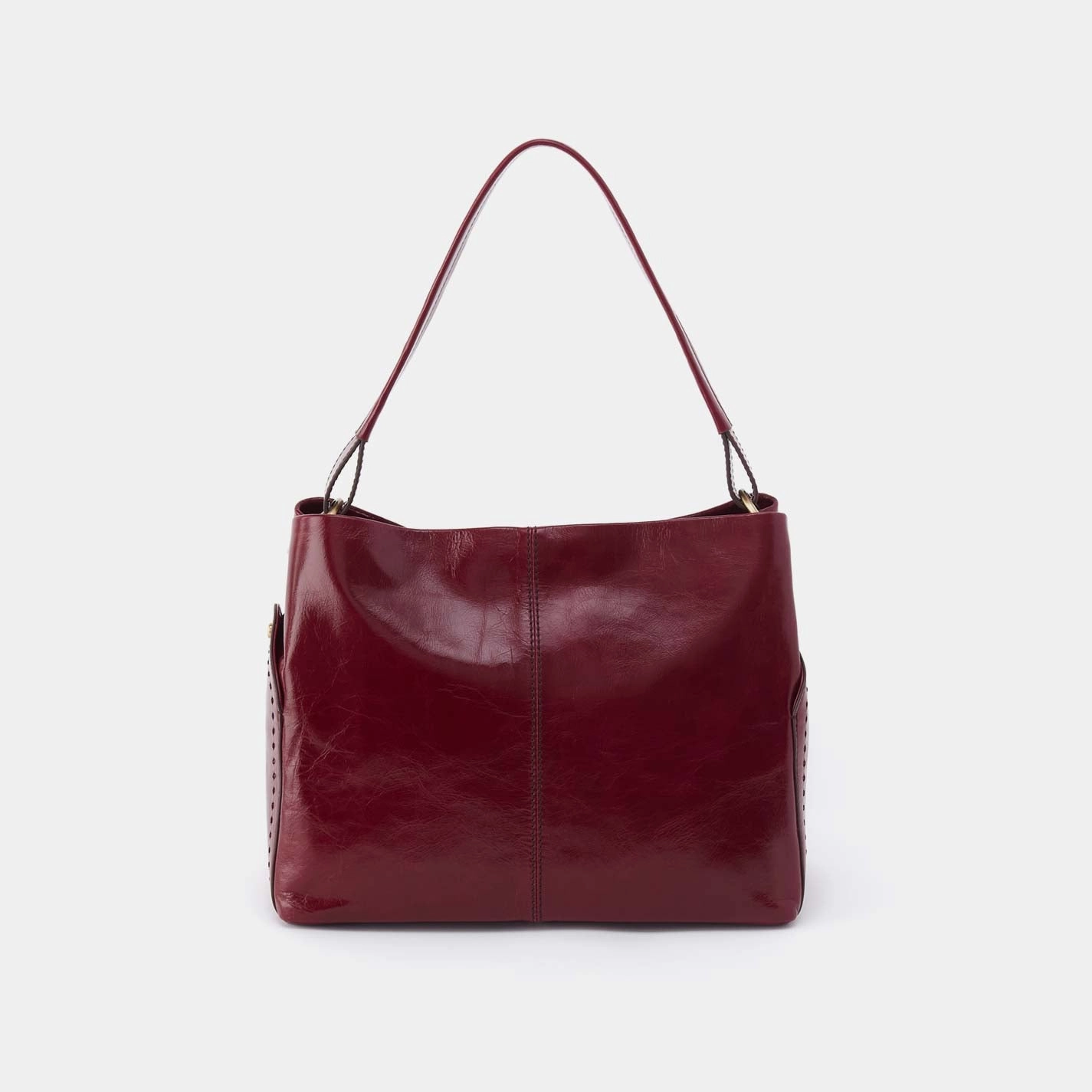 Seneca Shoulder Bag in Polished Leather - Saddleberry Outdoor Travel Utility