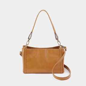 Seneca Shoulder Crossbody In Polished Leather - Natural Adventure Durability High-End Quality