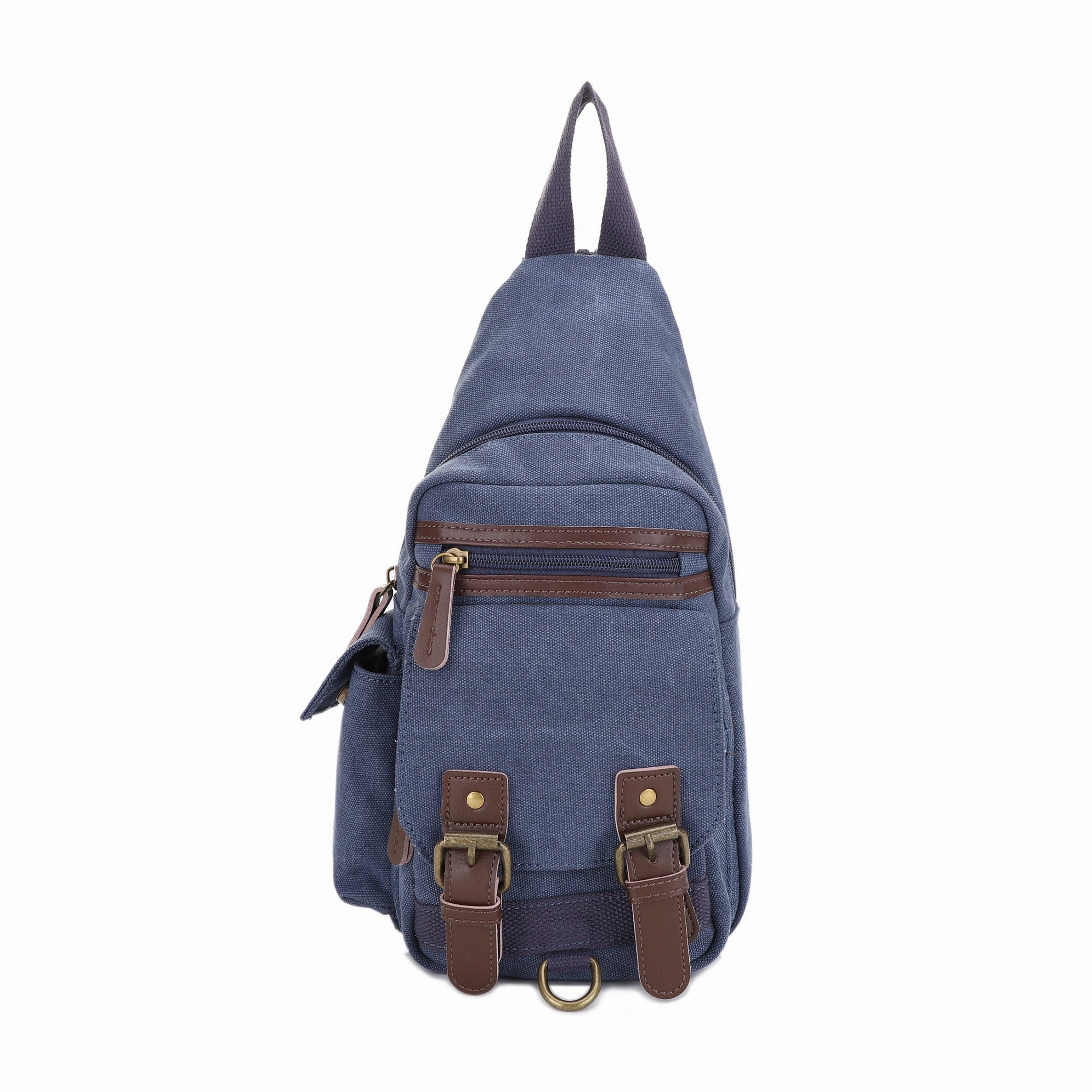 Active Function Travel Lifestyle Shasta Unisex Canvas & Leather Concealed Carry Sling Bag