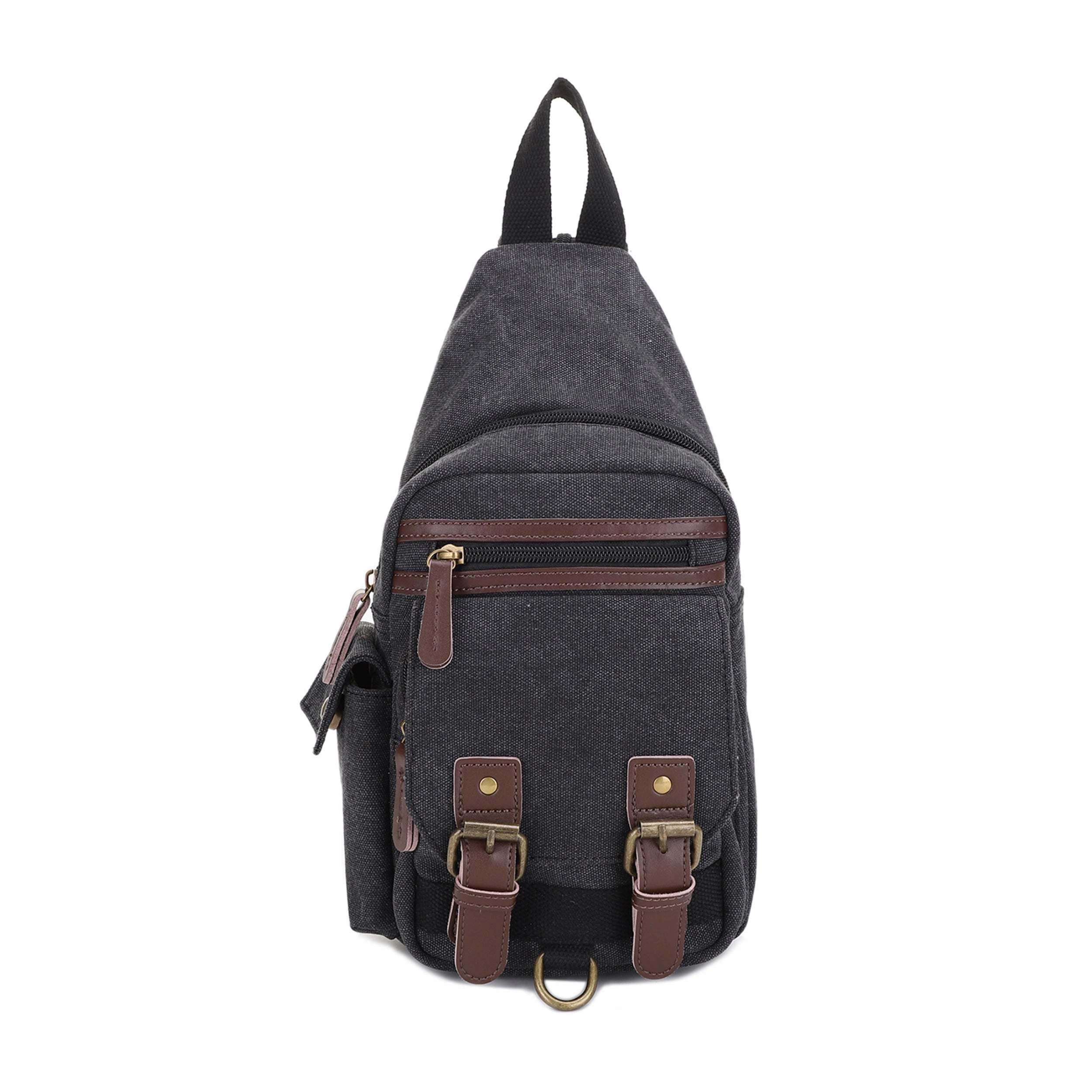 Casual Daypack Adventure Comfort Shasta Unisex Canvas & Leather Concealed Carry Sling Bag