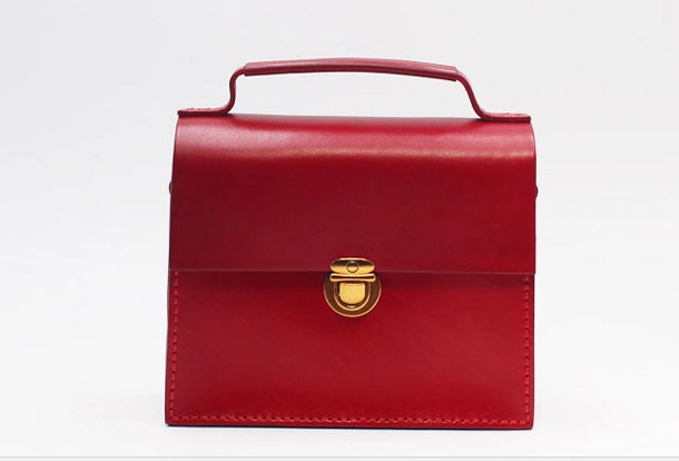 Handmade Leather Handbag Square Purse Crossbody Shoulder Bag for Girl Women Lady Trend Spirit