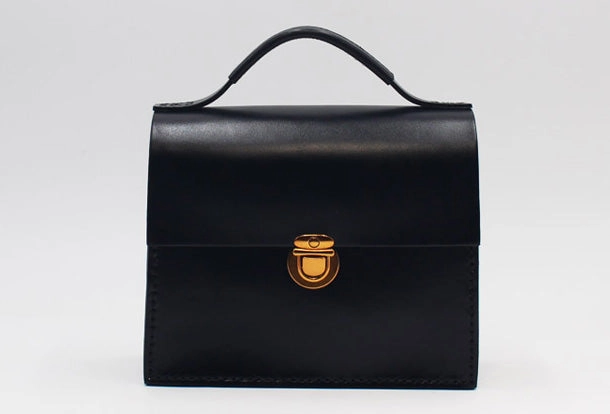 Handmade Leather Handbag Square Purse Crossbody Shoulder Bag for Girl Women Lady Sustainable Vision