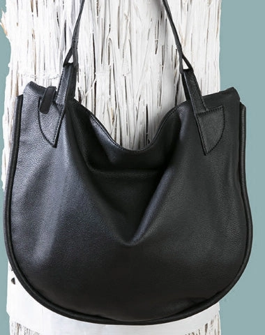 Handmade Genuine Leather Handbag Tote Large Shopper Bag Purse Handbag Shoulder Bag Purse For Women Design Vision Classic Accent