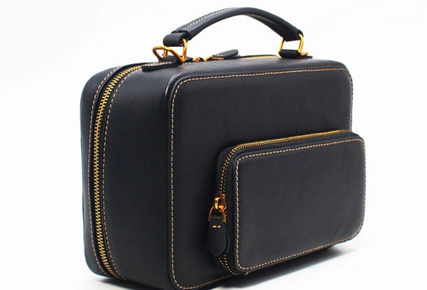 Textured fabric tote Handmade Leather Handbag Purse Crossbody Shoulder Bag for Girl Women Lady