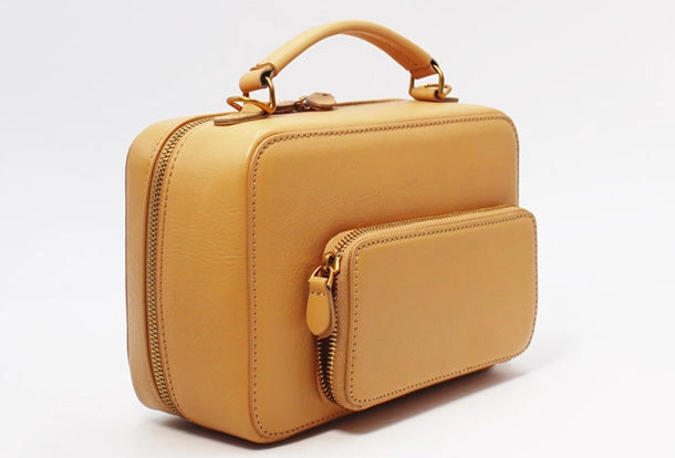 Handmade Leather Handbag Purse Crossbody Shoulder Bag for Girl Women Lady Day-to-Day Bag