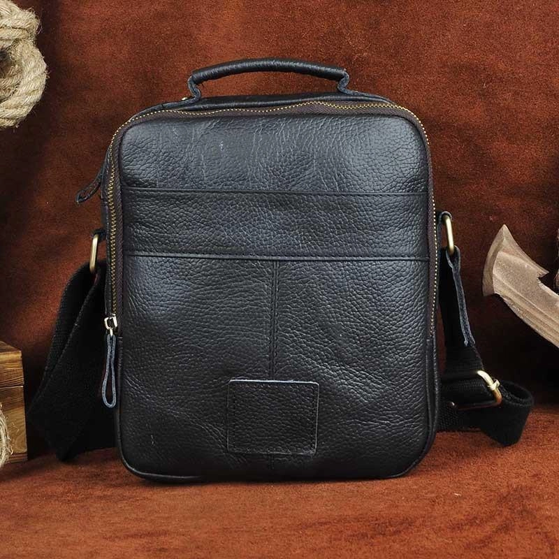 Urban Companion Comfort Accessory Small Leather Mens SIDE BAG COURIER BAG Messenger Bag Shoulder Bag for Men