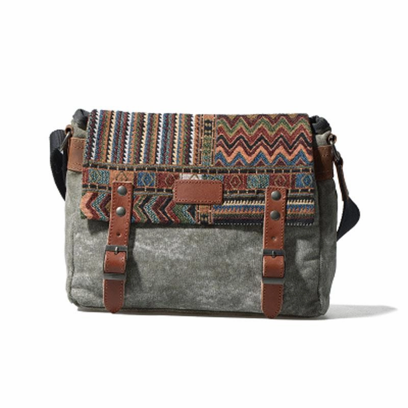 Compact Organizer Compact Carry Vintage Mens Canvas Gray Cool Side Bag Messenger Bag Shoulder Bag for Men