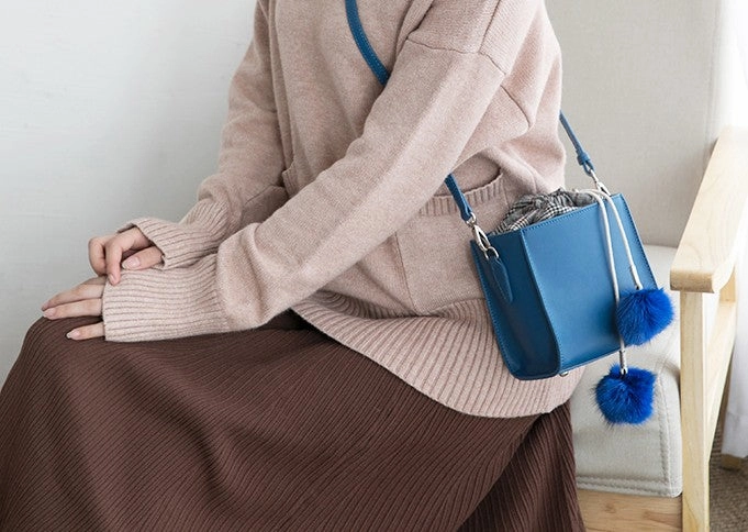 Vacation Gear Small Cute Leather Womens Stylish Bucket Crossbody Purse Barrel Shoulder Bag for Women