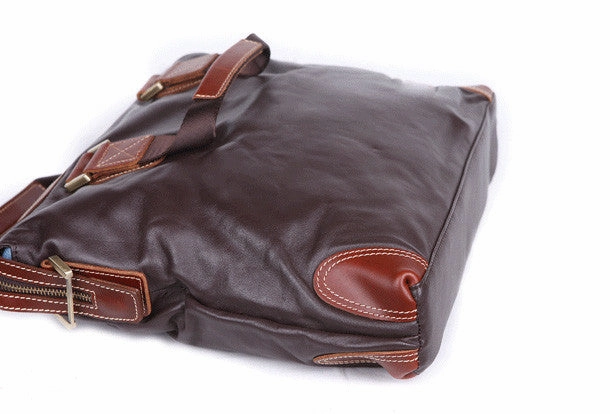 Handmade leather men Briefcase messenger vintage shoulder laptop bag vintage bag Stylish Journey