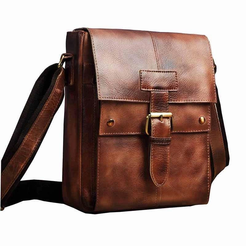 Durable Fabric Organized Storage Small Leather Mens SIDE BAGs COURIER BAGs Messenger Bag Shoulder Bag for Men