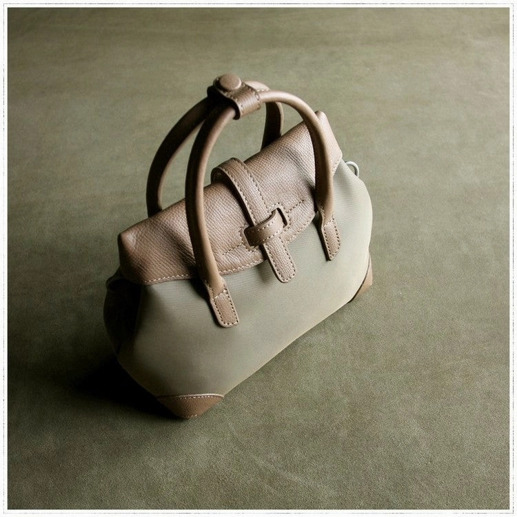 Small Womens Gray&Yellow NYLON Handbag Purse Cute NYLON Shoulder Bag Crossbody Purse for Ladies Stylish Function Chic Detail