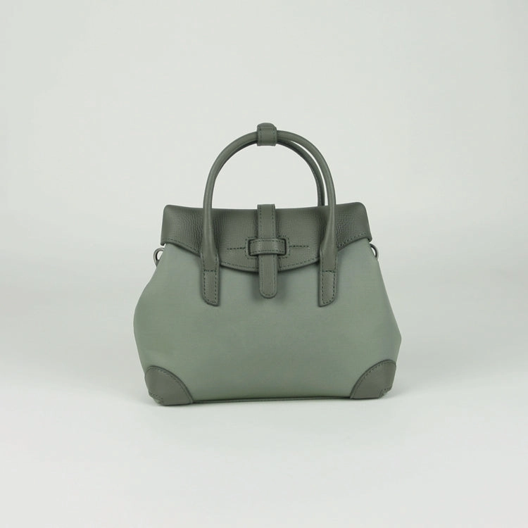 Casual Function Recycled Leather Small Womens Gray&Yellow NYLON Handbag Purse Cute NYLON Shoulder Bag Crossbody Purse for Ladies