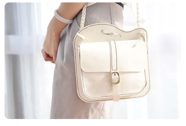 Handmade Leather purse shoulder bag women leather crossbody bag Modern Aesthetic Compact Feature