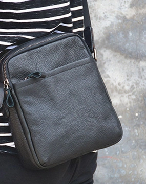 Lightweight Organizer Trendy Gear Genuine Leather Messenger Bag Cool Chest Bag Crossbody Bag Travel Bag Hiking Bag for men