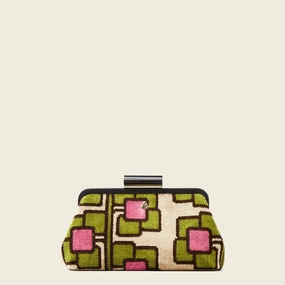 Jenny D Clutch - Flower Vine Pink Stylish Simplicity Stylish Functionality