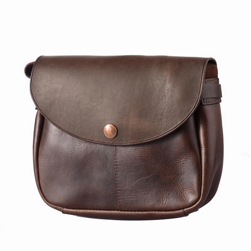 Vintage Black Leather Men Small Brown Side Bag Black Messenger Bags Courier Bag For Men Smart Design Weekend Travel