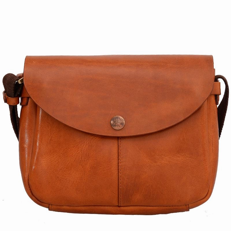 Functional Piece Vintage Black Leather Men Small Brown Side Bag Black Messenger Bags Courier Bag For Men