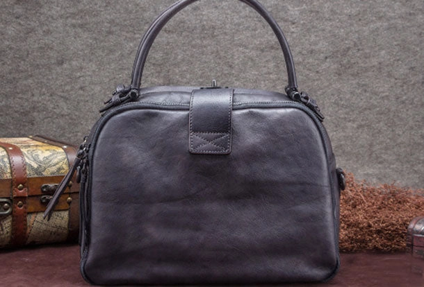 Genuine Leather Handbag Vintage Bag Shoulder Bag Crossbody Bag Purse For Women Chic Weekend Flexible form