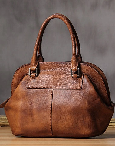 Handmade Leather handbag purse shoulder bag for women leather shopper bag Modern Minimalism