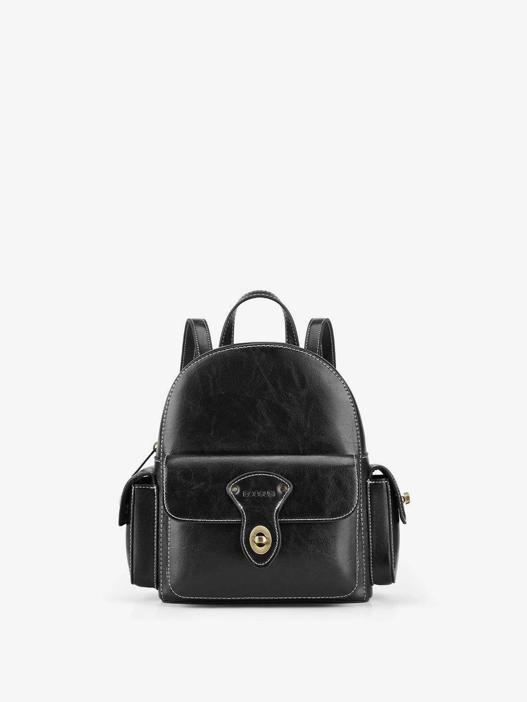 Alison Vintage Vegan Leather Mini Backpack Adventure Utility Gear