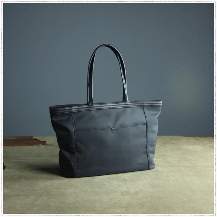 Smart Outline Gray Womens Nylon Shoulder Tote Womens Nylon Shoulder Tote Gray&Yellow Nylon Handbag Shoulder Purse for Ladies