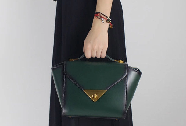 Handmade Leather handbag shoulder bag winged for women leather crossbody bag Durable Build