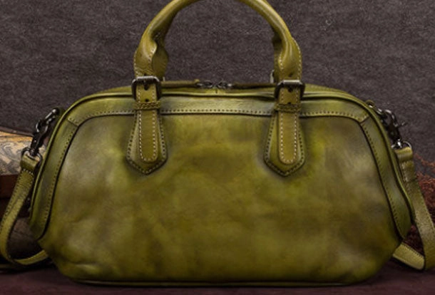 Genuine Leather Handbag Vintage Crossbody Bag Shoulder Bag Purse For Women Convenient Access
