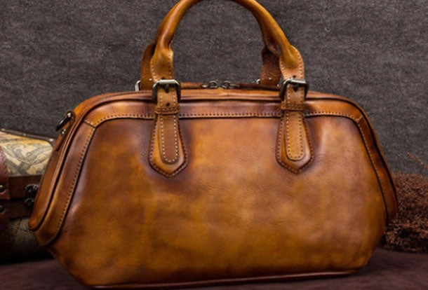 Soft Touch Smart Carry Genuine Leather Handbag Vintage Crossbody Bag Shoulder Bag Purse For Women