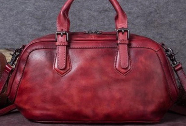 Holiday Getaway light texture Genuine Leather Handbag Vintage Crossbody Bag Shoulder Bag Purse For Women