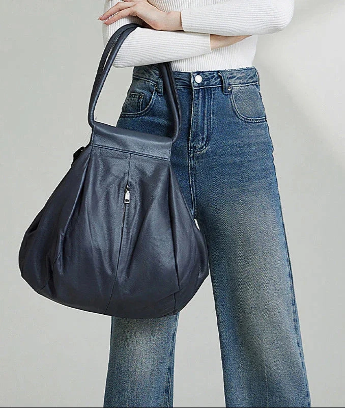 Classic Look Light Travel Soft Cowhide Leather Oversized Tote Bag, Premium Leather Slouchy Shoulder Bag for Women, Large Handbag for Fall, Every Day Shopper Bag