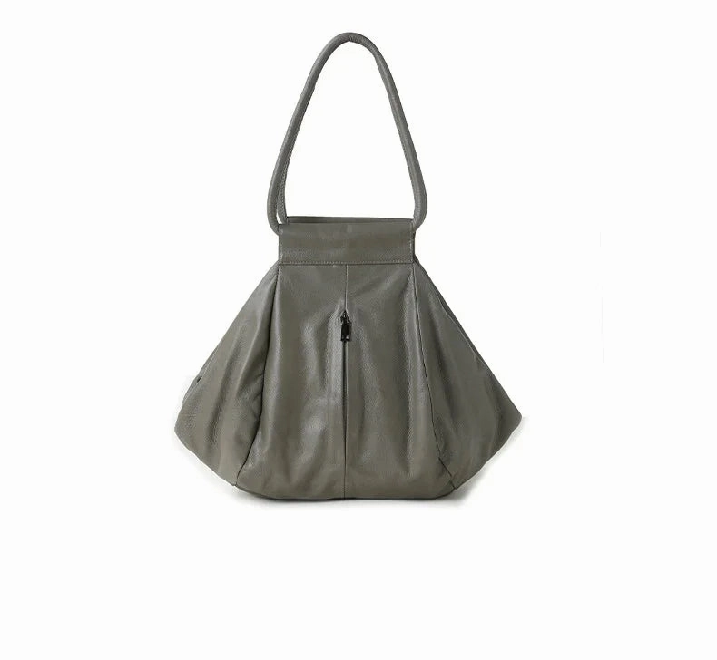 Soft Cowhide Leather Oversized Tote Bag, Premium Leather Slouchy Shoulder Bag for Women, Large Handbag for Fall, Every Day Shopper Bag Workday Companion Minimal Carry