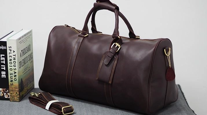 Stylish Choice Cool Leather Mens Overnight Bag Weekender Bags Vintage Travel Bags Duffle Bags for Men