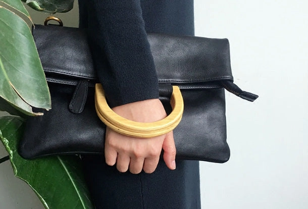 Genuine Leather Cute Handbag Clutch Shoulder Bag Women Leather Purse Functional Design