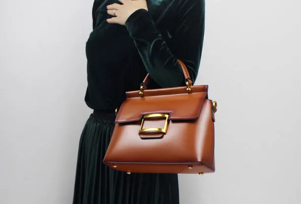 Women Leather Handbag Purse Shoulder Bag for Women Leather Crossbody Bag City Style