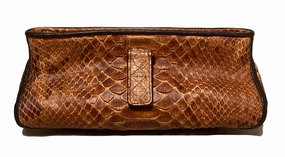 classic accessory Everyday Carry Bottega Veneta Tan Snakeskin Clutch
